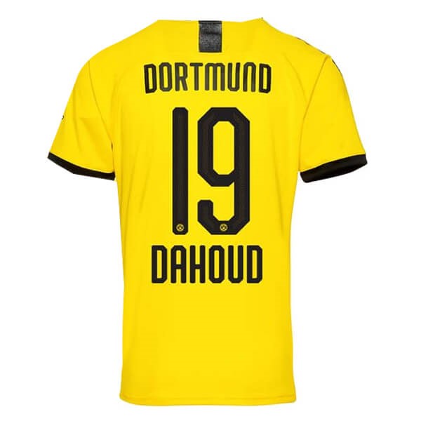 Tailandia Camiseta Borussia Dortmund NO.19 Dahoud 1ª Kit 2019 2020 Amarillo